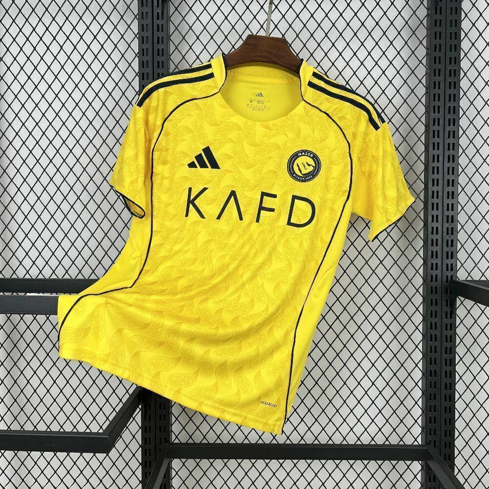 Al Nassr 25/26 Home Jersey - Player Version - Yellow and Blue - Cristiano Ronaldo
