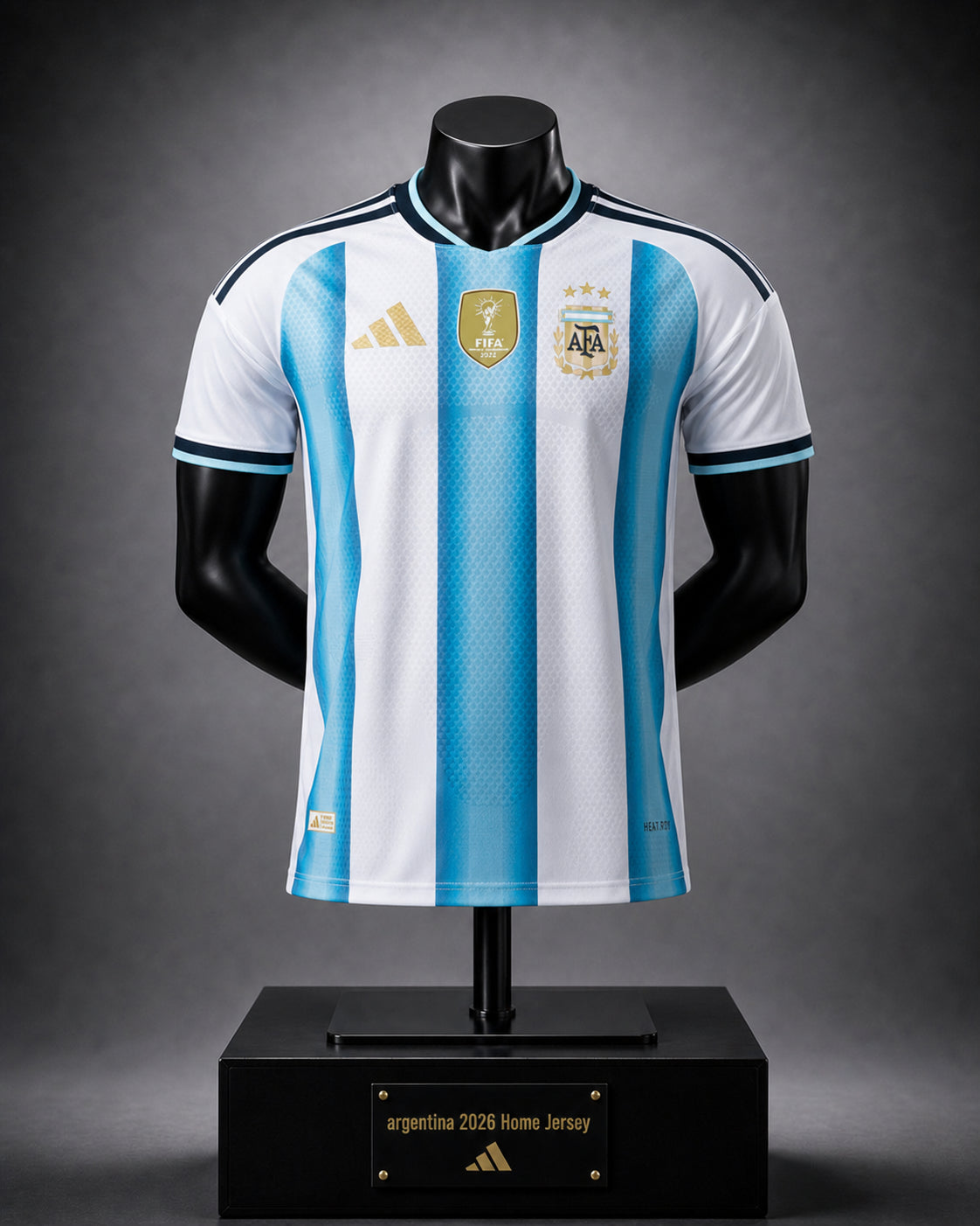 Argentina 2026 World Cup Home Jersey - Player Version - White and Sky Blue