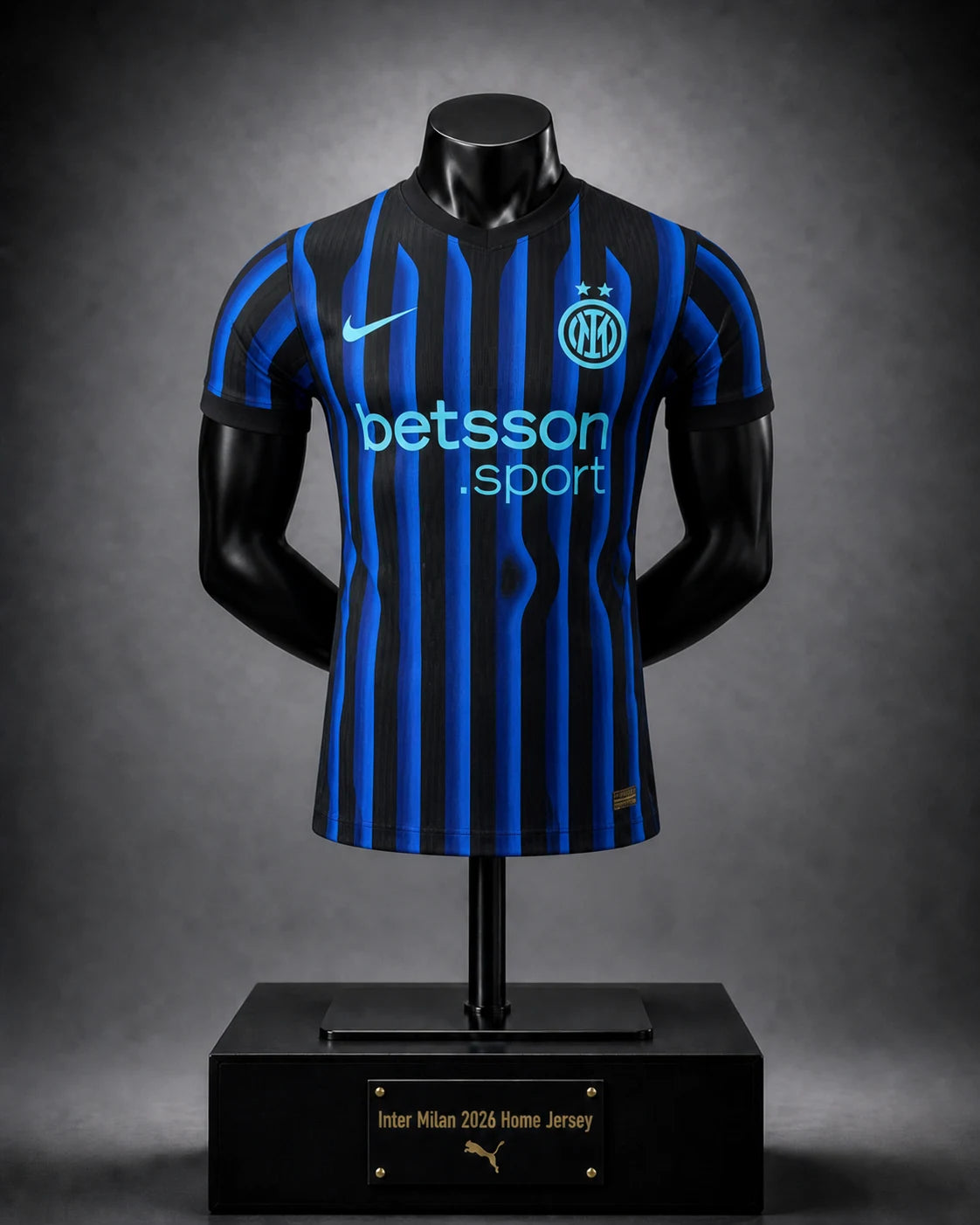 Inter Milan 25/26 Home Jersey - Player Version - Blue and Black
