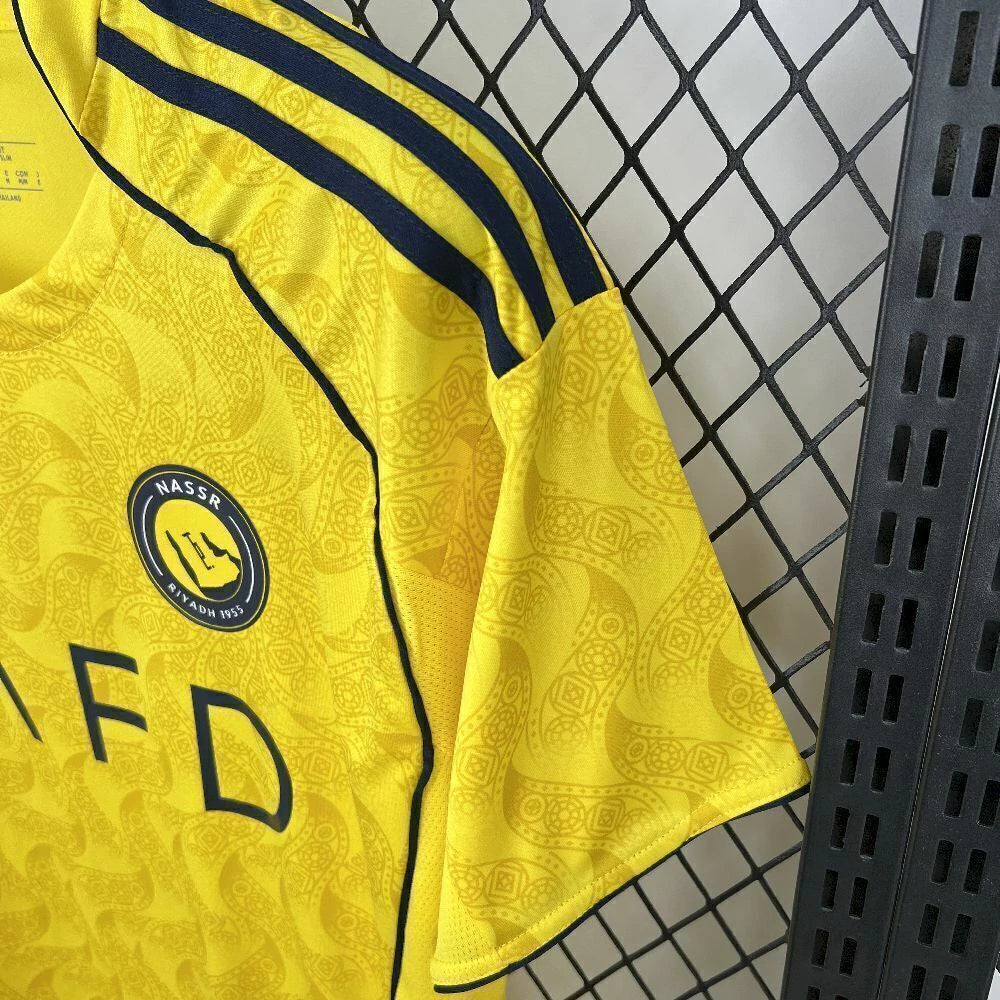 Al Nassr 25/26 Home Jersey - Player Version - Yellow and Blue - Cristiano Ronaldo