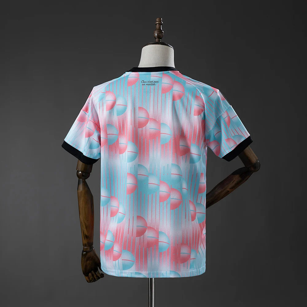 Belgium 2026 World Cup Away Jersey - Fan Version - Light Blue and Pink