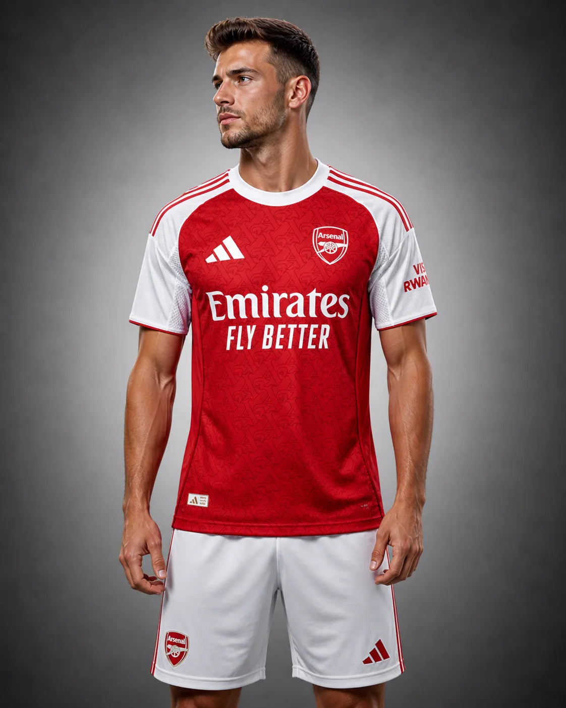 Arsenal 25/26 Home Jersey - Player Edition - Red and White