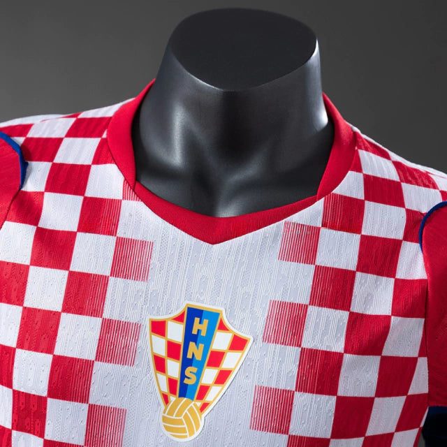 Kroatien 2026 WM Heimtrikot – Spielerversion – Weiß und Rot