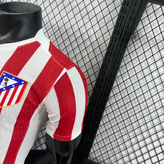 Atletico Madrid 25/26 Heimtrikot - Spieler-Version - Weiß und Rot