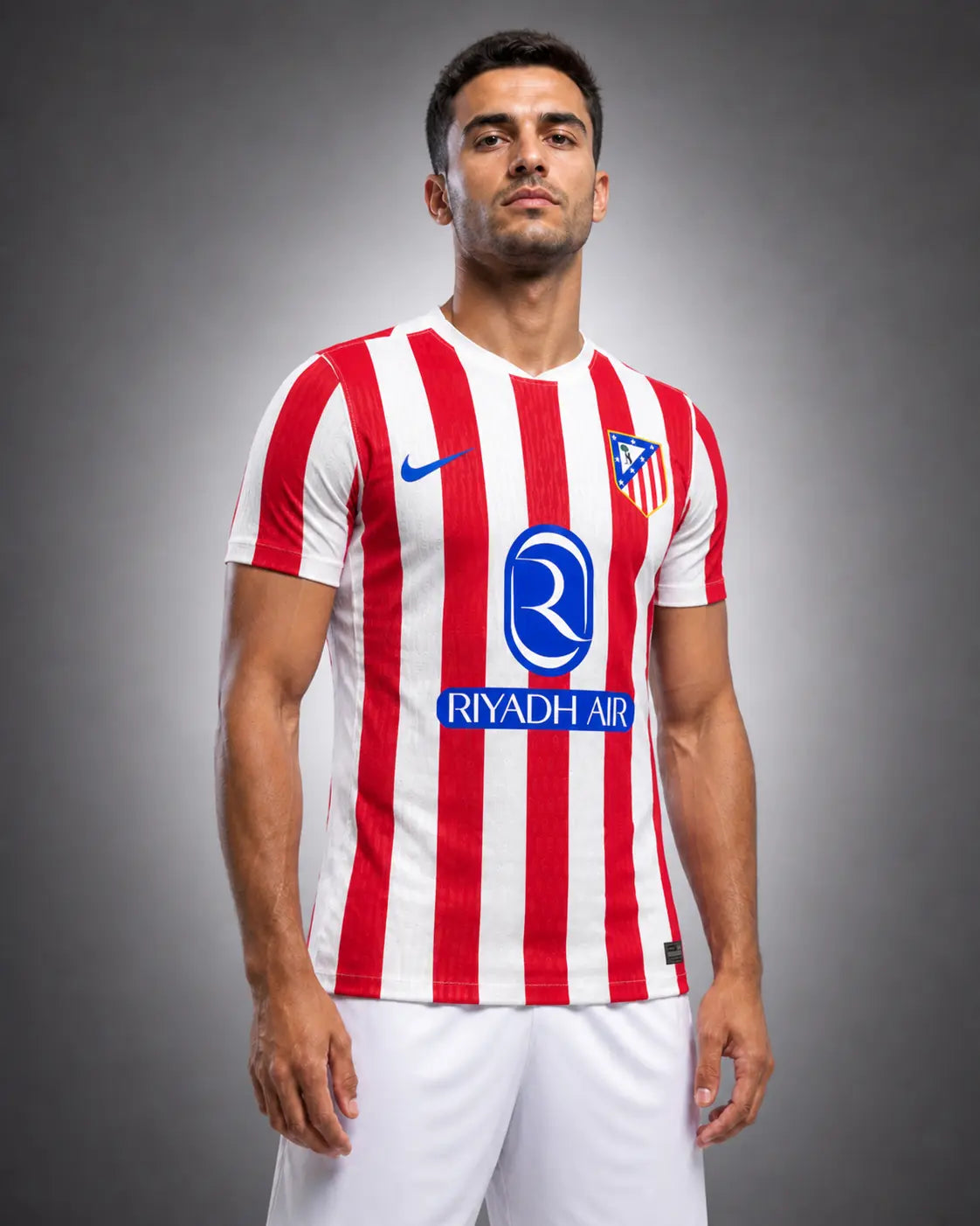 Atletico Madrid 25/26 Home Jersey - Player Edition - White and Red