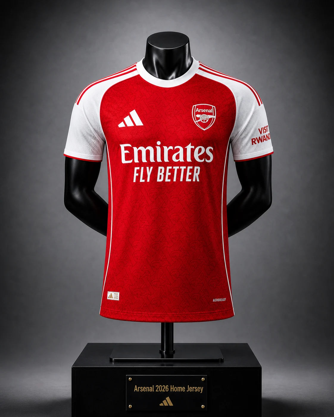 Arsenal 25/26 Home Jersey - Player Edition - Red and White