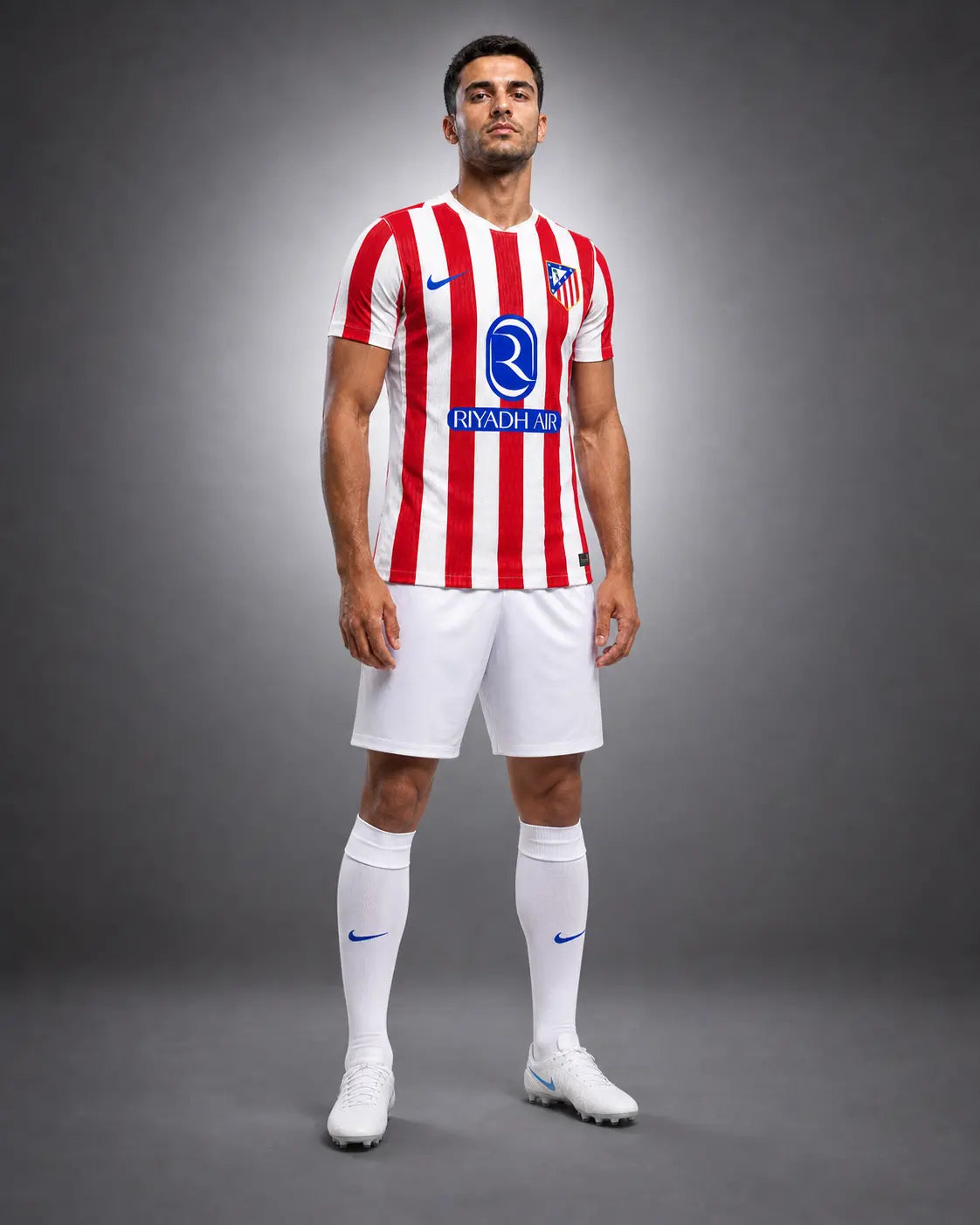 Atletico Madrid 25/26 Heimtrikot - Spieler-Version - Weiß und Rot